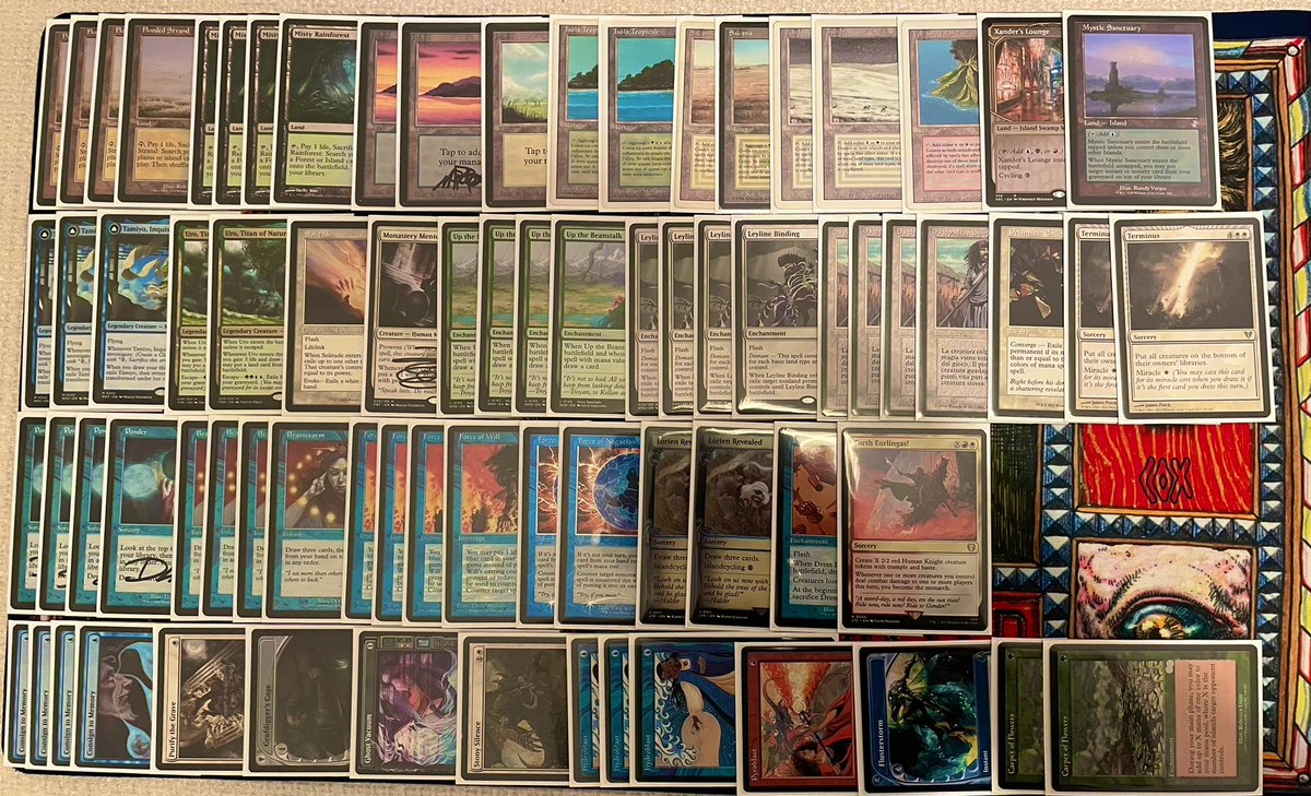 Piane94's tweet photo. Top8 at the monthly Blue Dojo Legacy Event 

Nadu Breakfast 2-0
BW D&amp;T 1-0
Goblins 2-0
ID
ID

Top 8 
4c beanstalk 1-2 https://t.co/FpSoZXfk5n