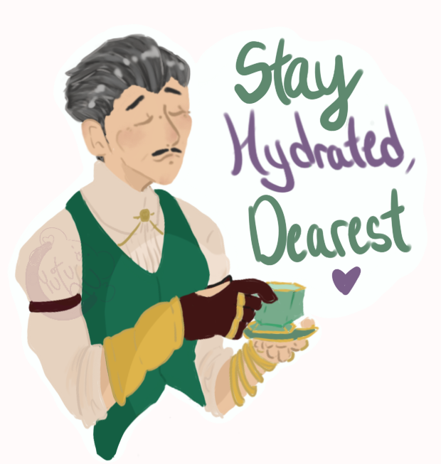 Yutu_Chu's tweet image. to cheer me on.. to remind me... (Maybe making this as a sticker) #EmmrichVolkarin #DragonAgeVeilguard