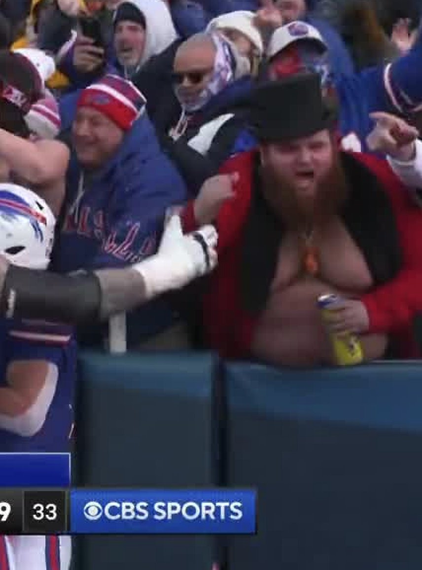 NFLonCBS's tweet photo. BREAKING: @nateburleson's jacket has made it to the Wild Card round https://t.co/77x3ZvO4r5