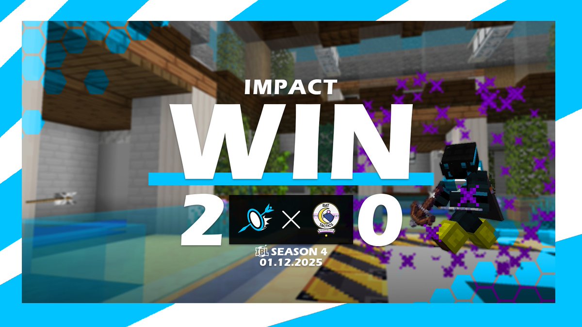 IT'S IMPACT SUNDAY!

IMPACT WINS 2-0 FROM RAT TACTICS

#BRACE | #IBLS4