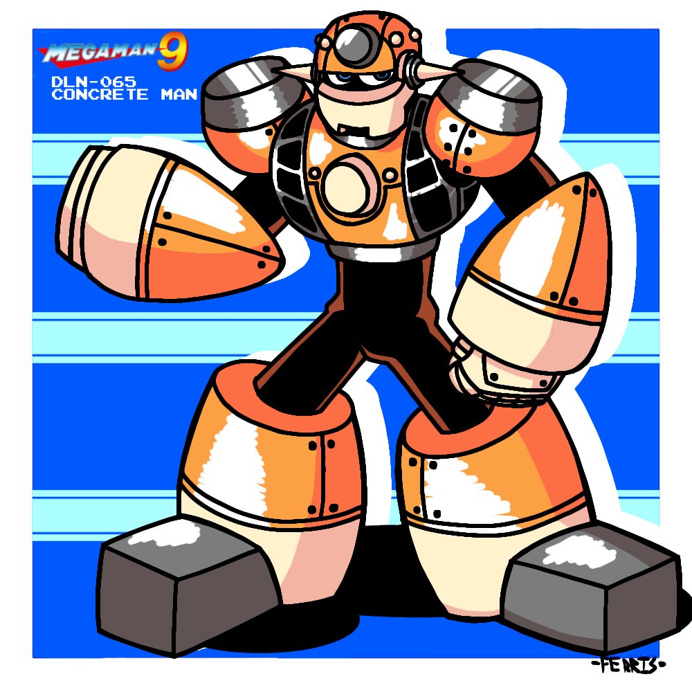 FerrisFrokarril's tweet photo. Drawing every single Robot Master until I forget: Day 65
DWN-065 - Concrete Man
#megaman #rockman #fanart #concreteman #robotmaster
#rkgk #capcom #art https://t.co/FmIbSOLYRl