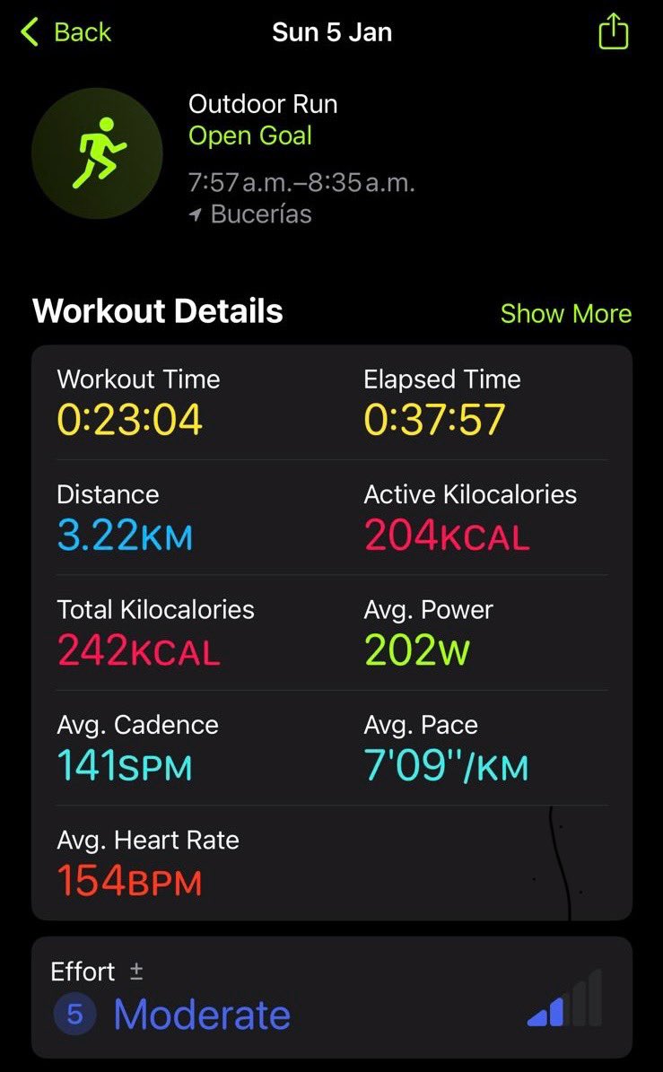 Primera vez que corro y fue en la playa, creo que no me fue mal 😮‍💨