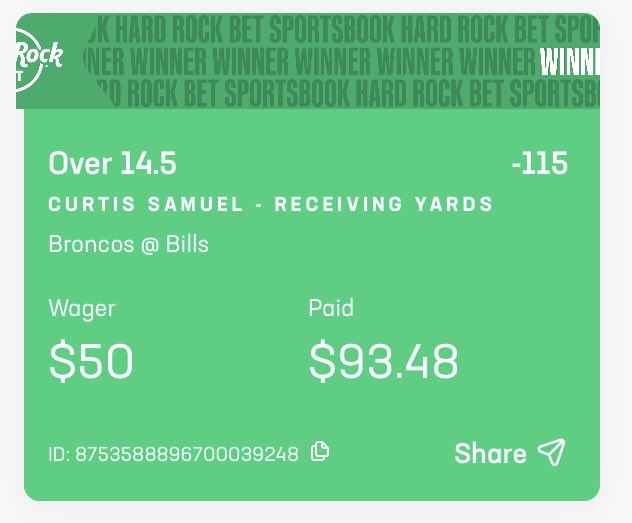 JoeRandom850's tweet image. ⁦@TheOGPAW⁩ in game bet over 14.5yds when he had 13 already I should have bet more