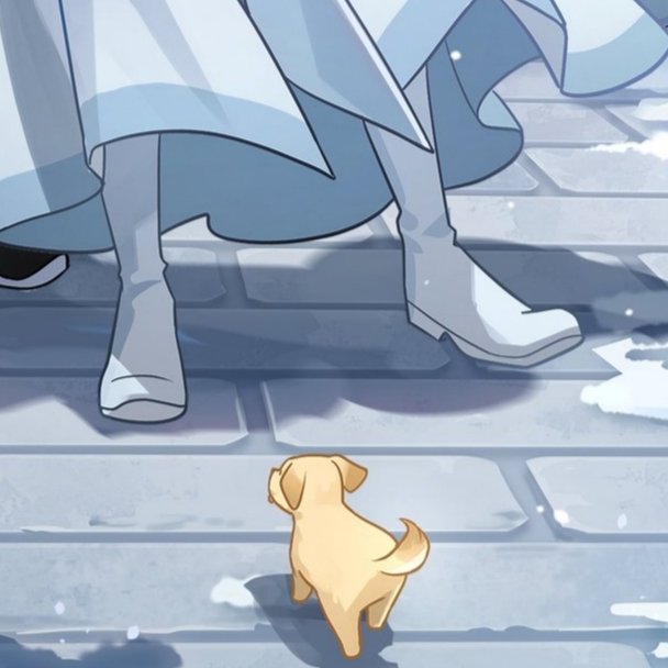 SWUIBIAN's tweet photo. at first i thought wei ying was hugging lan wangji but after a while i noticed that lil one... man was hanging on for dear life because of that smol puppy 😭 https://t.co/7jxFUWyEXn