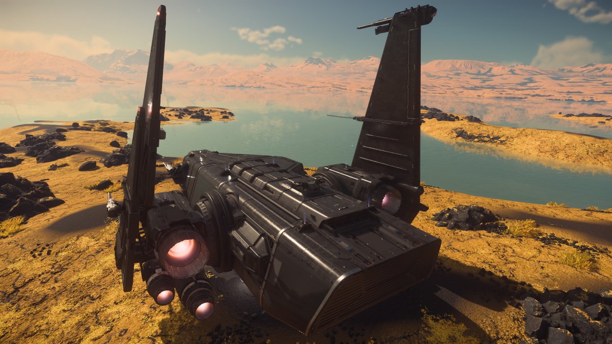 BOO_ZerO1's tweet image. Vor ein paar Tagen gab es eine Drake Corsair Exec als Belohnung in den Executive Hangars! Eine Schönheit! 😅😁 Daneben gab es jede Menge Syulen die eigentlich keiner wollte. 🤣 #StarCitizen #ContestedZones