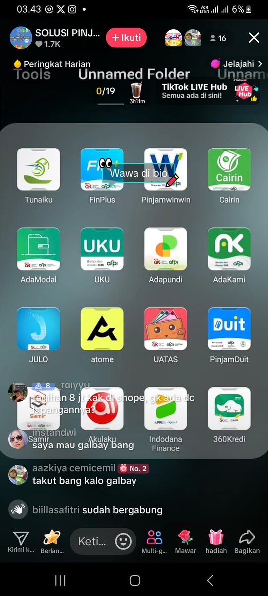 sapuliedi's tweet photo. Waspada penipuan joki pinjol di tiktok lg ramai nih nomer wa nya
085187989014 https://t.co/vbe5JsoiYa