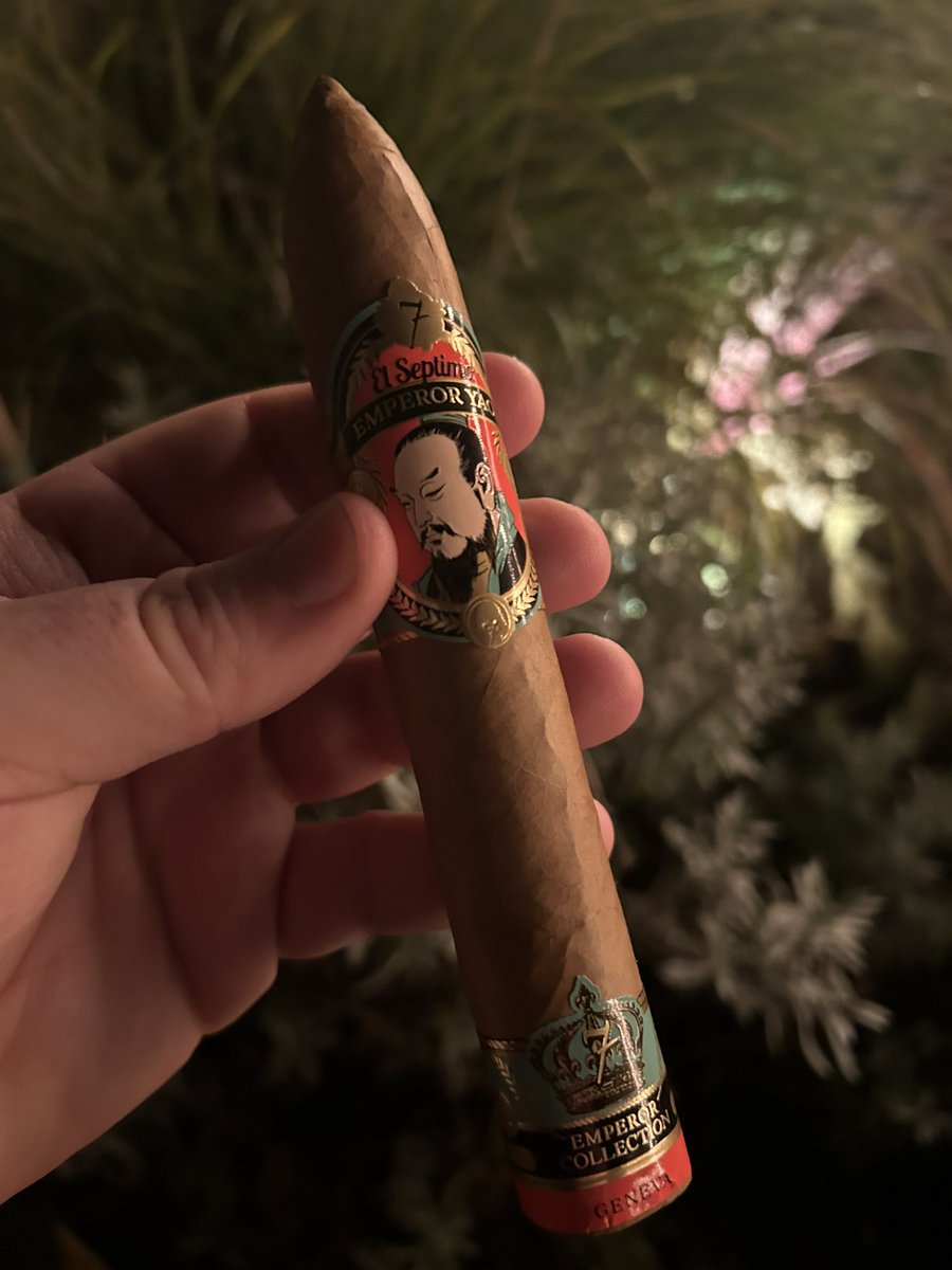 ldncigarsmoker's tweet image. In addition to the Aladino cigar, I also smoked the @ElSeptimoCigars Emperor Collection Yao Connecticut cigar, kindly recommended by @viking_bash at #InterTabac last year🔥