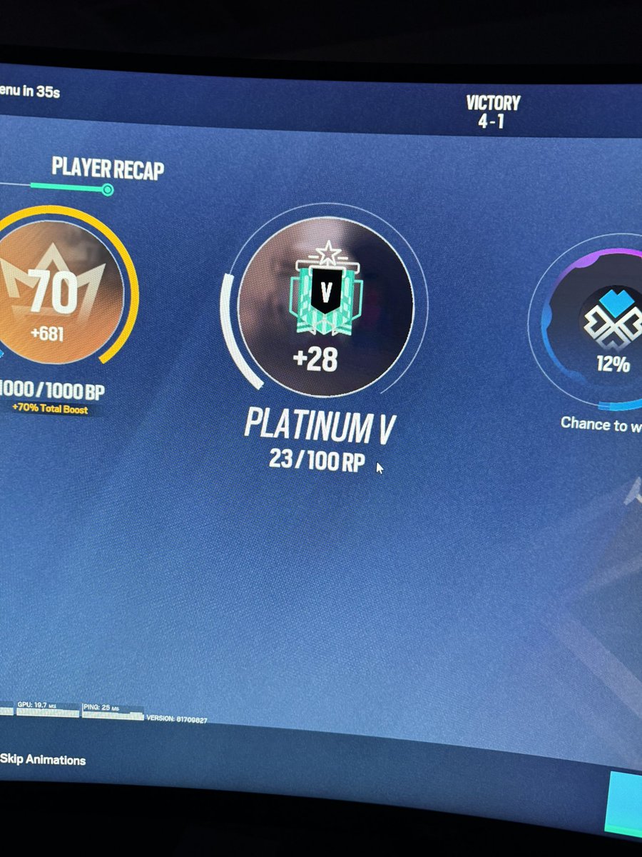 It’s official now. I’ve hit plat on Xbox Playststion and PC. Next stop the big leagues