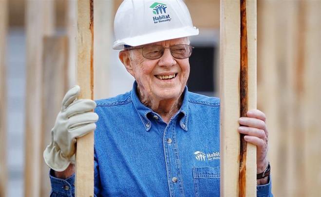 DisavowTrump20's tweet photo. President Carter helped build, renovate, or repair 4,390 homes in 14 countries for Habitat for Humanity. 

We need more leaders like him. https://t.co/GErcknLaUo