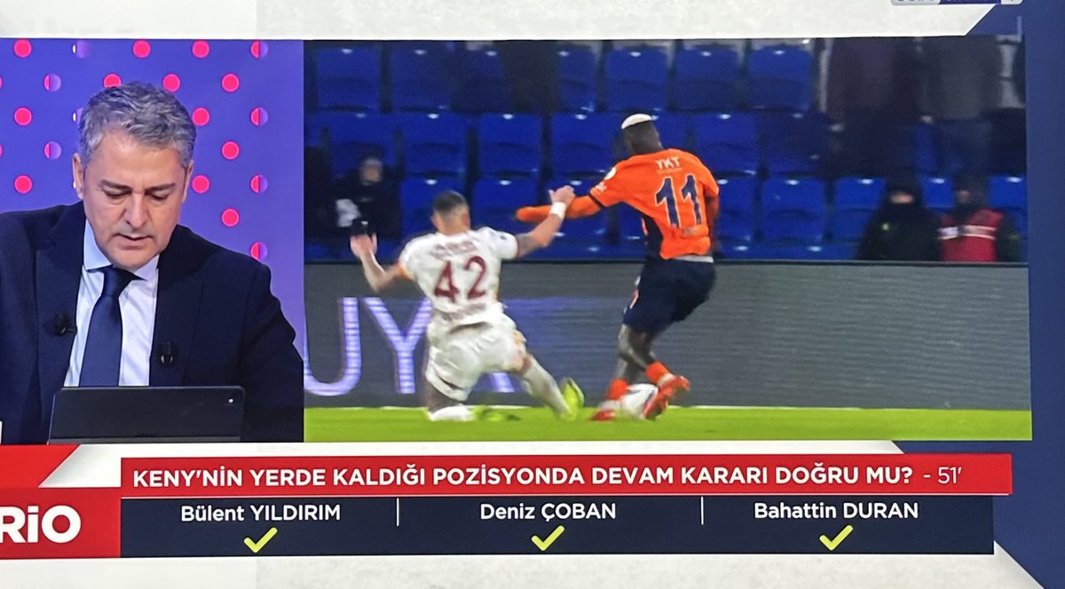 bu açıklamanın yayınlandığı maçtaki pozisyonlar