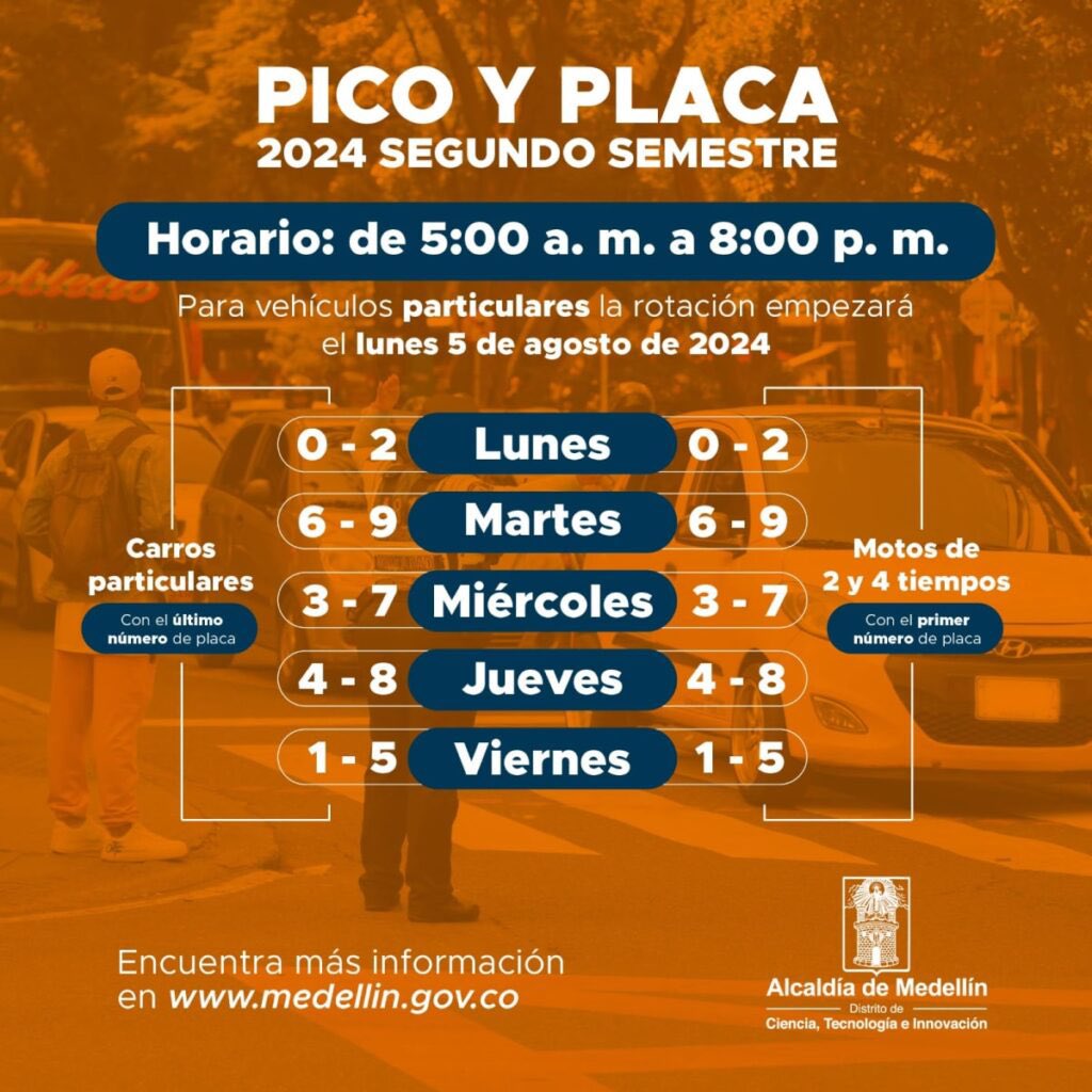 Teleantioquia's tweet photo. #TANoticias | Mañana inicia el pico y placa en la ciudad de Medellín. La rotación será igual a la empleada en el segundo semestre del 2024.|👇 https://t.co/EYKzTKyTvq