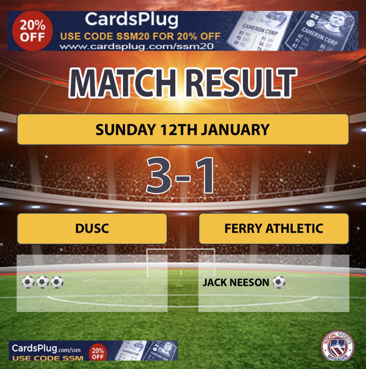 The lads exited the league cup today but we didn’t play anywhere near what we’re capable of and DUSC were worthy winners. They scored early in 1st half before Jack levelled from the spot. They replied from the spot, before adding their 3rd late on as we chased the game 🟡🔵