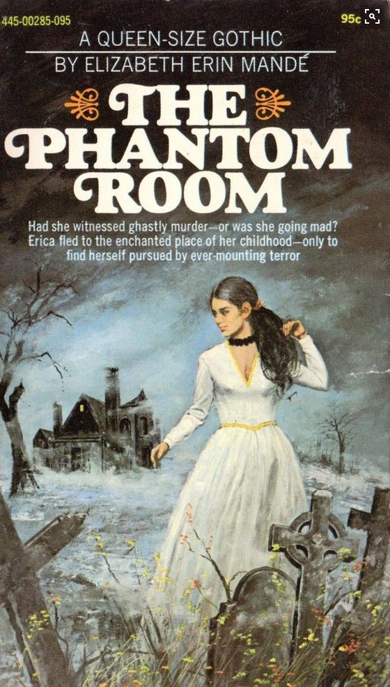 Probably better than The Phantom Menace...

The Phantom Room by Elizabeth Erin Mande. Popular Library, 1971.