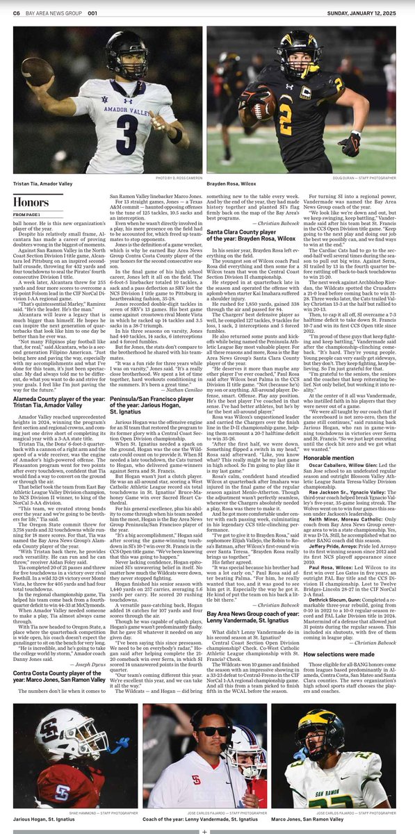 In TODAY’S <a href="/mercnews/">Mercury News</a> &amp; <a href="/EastBayTimes/">East Bay Times</a> 👉

Our HS football players of the year