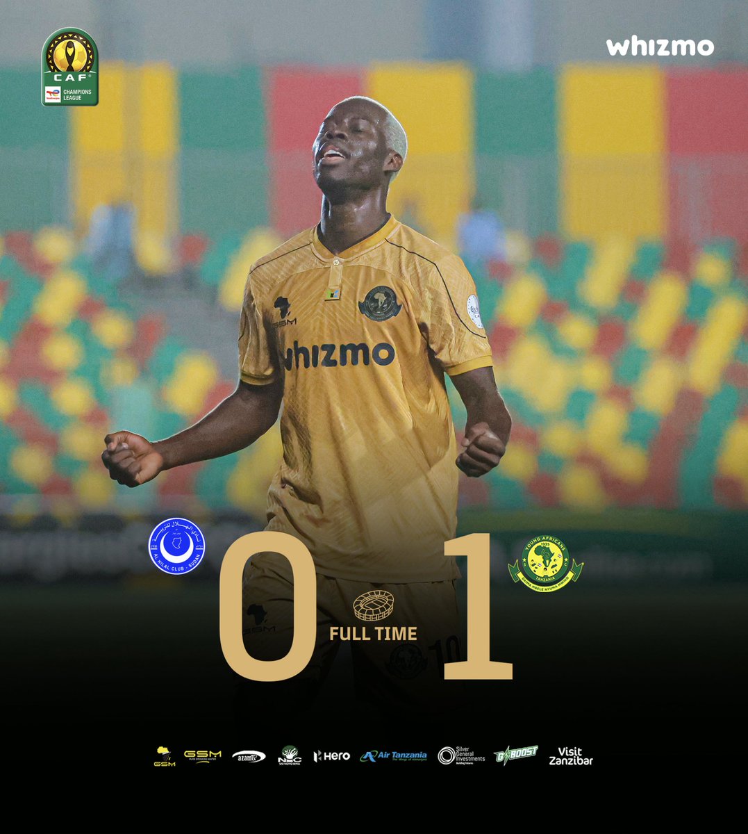 YoungAfricansSC's tweet photo. 𝐅𝐔𝐋𝐋 𝐓𝐈𝐌𝐄⏱️| #CAFCL 

Al Hilal 0-1 Young Africans SC 

#TimuYaWananchi 
#DaimaMbeleNyumaMwiko https://t.co/Kj0f2K5t03