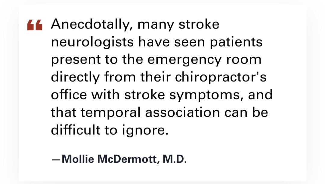 This article gives a clear, balanced view of the risk of stroke from #chiropractic neck manipulation