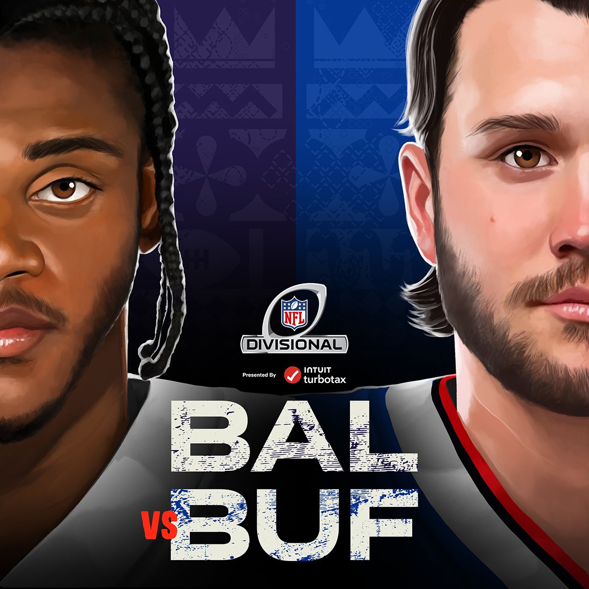 NFL's tweet image. MVP candidates. Divisional Round. Next weekend.

#BALvsBUF