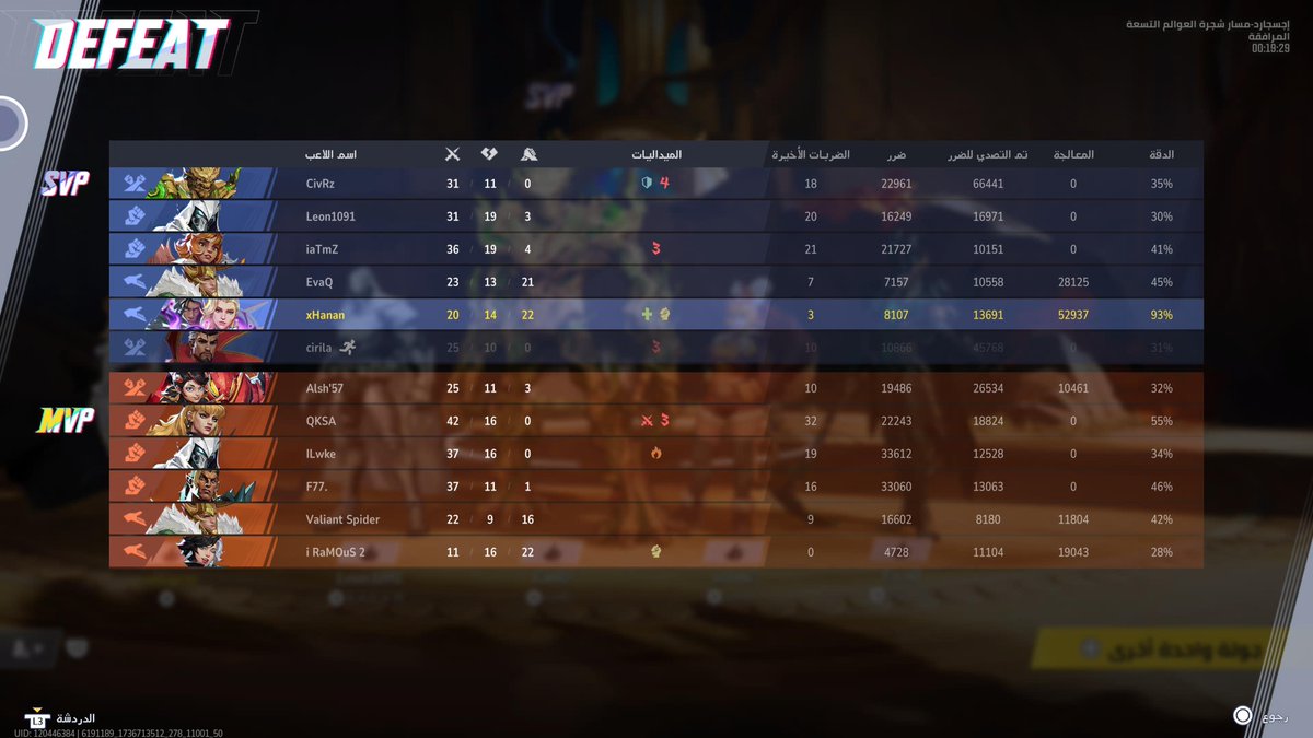 شكلي هيلت التيم الي ضدنا بعد وفوق هذا خسرت! 
#MarvelRivals