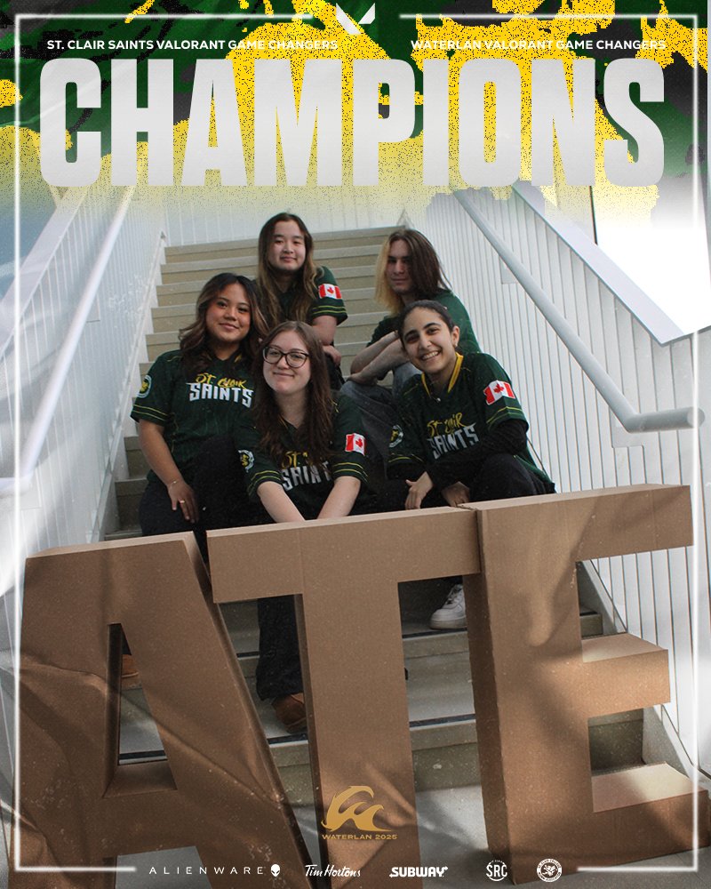 WE ARE YOUR #WaterLAN VALORANT GAME CHANGERS CHAMPIONS 🏆

UNDEFEATED 8-0 ✅

#SaintsVAL