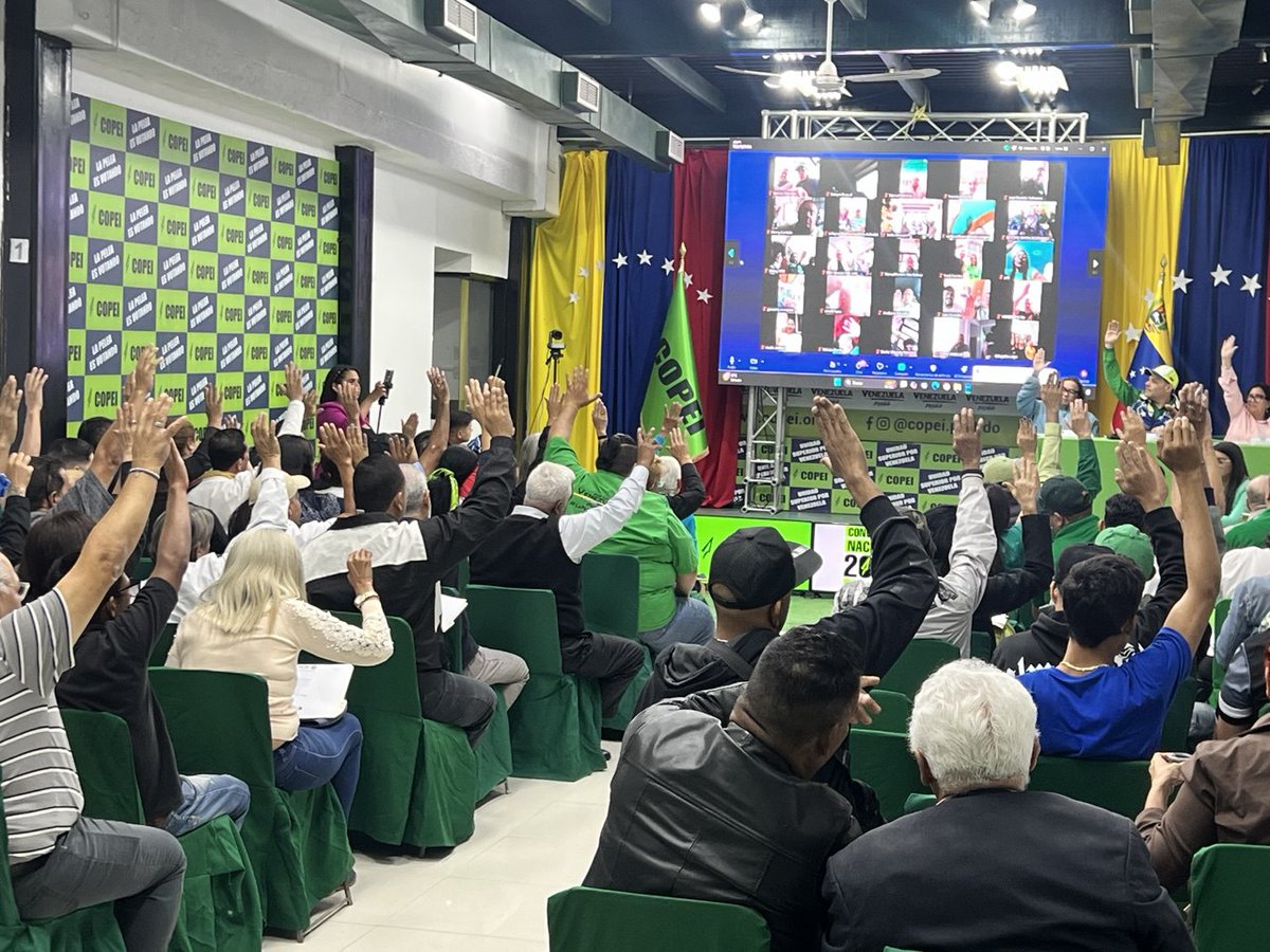 𝗦𝗲 𝗰𝗲𝗹𝗲𝗯𝗿𝗼́  el punto en agenda de la reforma parcial de los 𝗘𝘀𝘁𝗮𝘁𝘂𝘁𝗼𝘀 copeyanos, rescatando entre ellos la idiosincrasia de esta institución. 

#𝗖𝗼𝗽𝗲𝗶𝗘𝗹𝗶𝗴𝗲𝗦𝘂𝘀𝗔𝘂𝘁𝗼𝗿𝗶𝗱𝗮𝗱𝗲𝘀
#𝗙𝗶𝗿𝗺𝗲𝘀𝗘𝗻𝗟𝗮𝗘𝘀𝗽𝗲𝗿𝗮𝗻𝘇𝗮