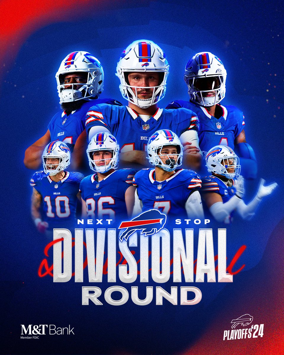 BuffaloBills's tweet image. We’ll see y’all in the Divisional Round.

#GoBills | #BillsMafia