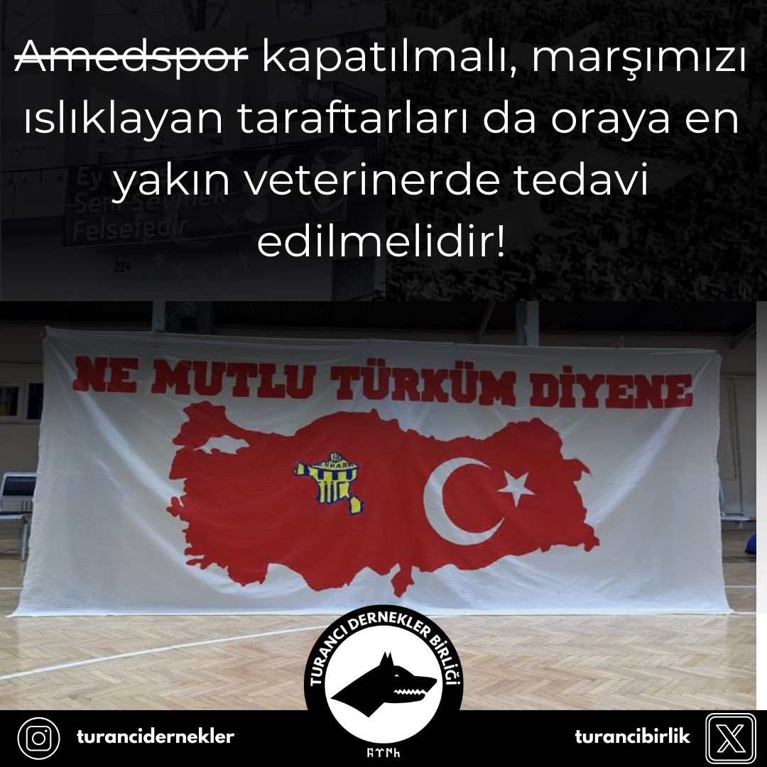 PKK’nın spordaki ayaklarından biri olan Amedspor isimli terör örgütü, bugün oynanan Ankaragücü maçında daha önce de birçok kez yaptıkları gibi İstiklal Marşımızı ıslıklamış ve bununla da yetinmeyerek sporculara saldırmıştır. Bu terör örgütü Türk milletinin sinir uçlarıyla