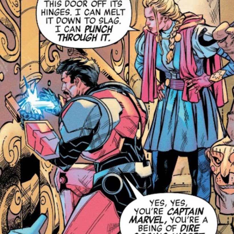 tony stark &amp; carol danvers in avengers (2023) #22