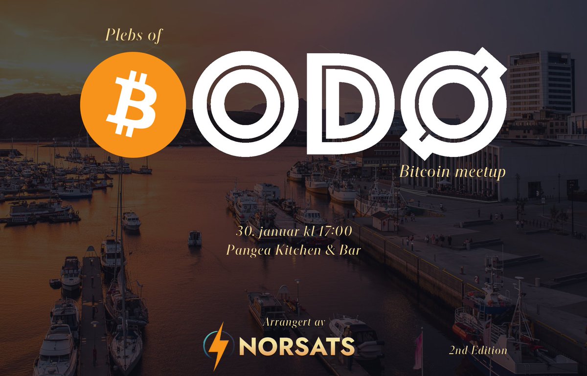 framtidsrettet's tweet photo. Vi kjører i gang ny Bitcoin meetup i ₿odø, den andre i rekken!
Sett av datoen, 30. januar 2025, på Pangea Kitchen &amp; Bar kl 17. 

Det blir en uformell sammenkomst, men kaaanskje får vi en smakebit på et foredrag som én av de oppmøtte på forrige meetup har laga? https://t.co/Q70kTLBB0N