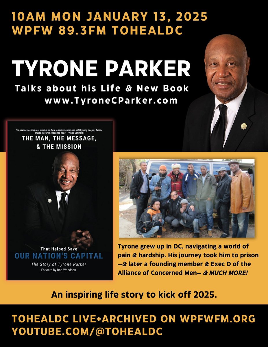 tohealdc's tweet photo. Tyrone ‘s life story  has inspiring lessons for many of us. https://t.co/fpOmuaKD4g