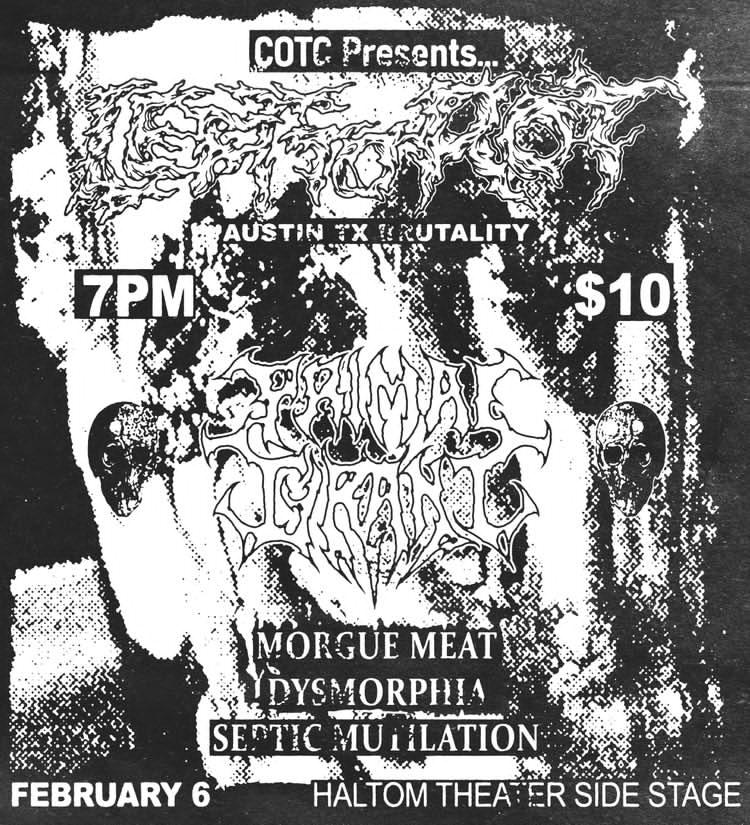 First show of the year is with the homies in DFW. Come mosh.