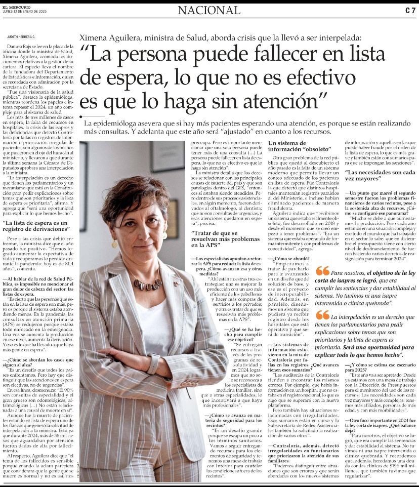 Pésima cuña. Aun así,  responde a una realidad que cuesta aceptar: las personas mueren, TODAS, es natural.

Lo que es impropio e inaceptable de nuestro sistema de salud, es que las personas mueran prematuramente por causas evitables debido a una mala gestión. Y eso sí ocurre.