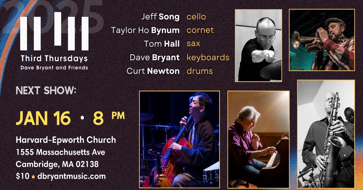marycurtin's tweet photo. Trio Ex Nihilo/The Blooming w/Song (cello), Bynum (cornet), Newton (drums), Hall (sax),Bryant (keys) https://t.co/x6NtnmoZxP https://t.co/sv7OQBUF4v