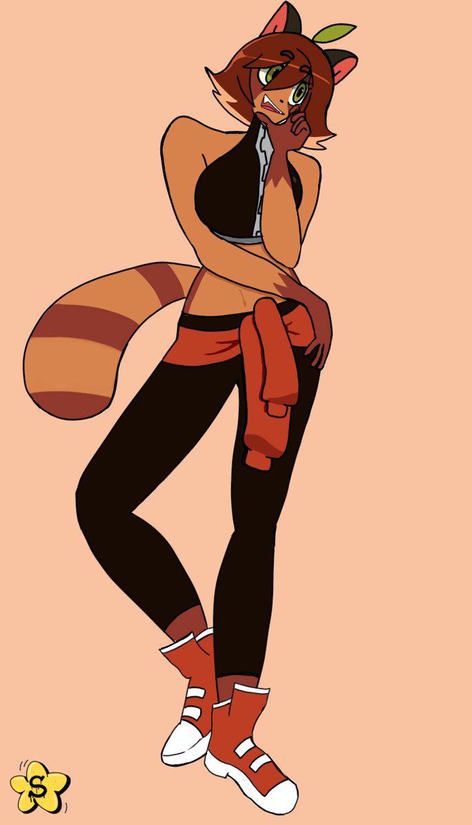 GiggleboneJones's tweet photo. Row rof roof, it's a Tanuki! Really happy how it came out!
@DvampireSmile  

#beginnerartist #tanuki #furryartwork https://t.co/0IkgHMlpp5
