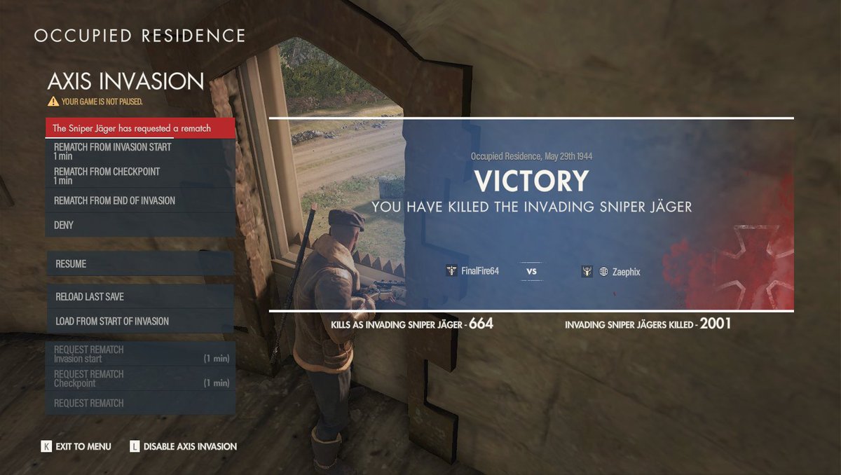 FinalFire64's tweet image. Hey @Rebellion, think I'm ready for SE Resistance?

(Also hell yeah 2K invader kills)