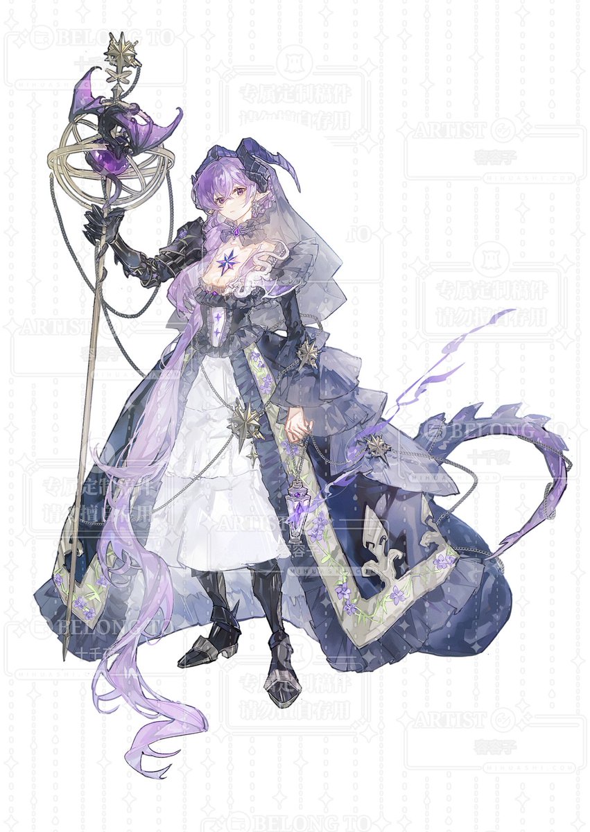 Zephyr6843's tweet photo. The Witch of Amethyst and Stars #CharacterDesign #CharacterArt #commissions #digitalart #art https://t.co/tS7mBW5KpS