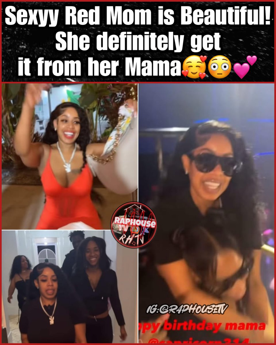 raphousetv2's tweet image. Sexyy Red Mom is Beautiful! She definitely get it from her Mama 🥰😳💕