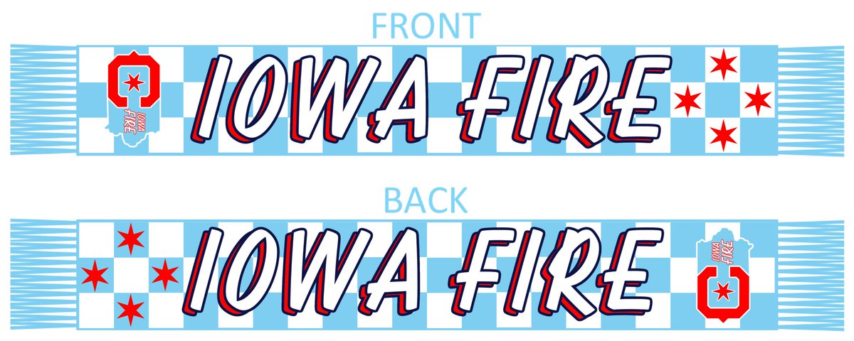 OSC_IowaFire's tweet photo. Hey everyone! I'm looking at making some scarves, but need YOUR help! Vote in the poll in the replies, for which one is your favorite, and we will come to a conclusion for one to be made.
Also, any comments, or changes you'd like to see, just reply with them. 
#VamosFire #cf97 https://t.co/h7GBUWW9t7