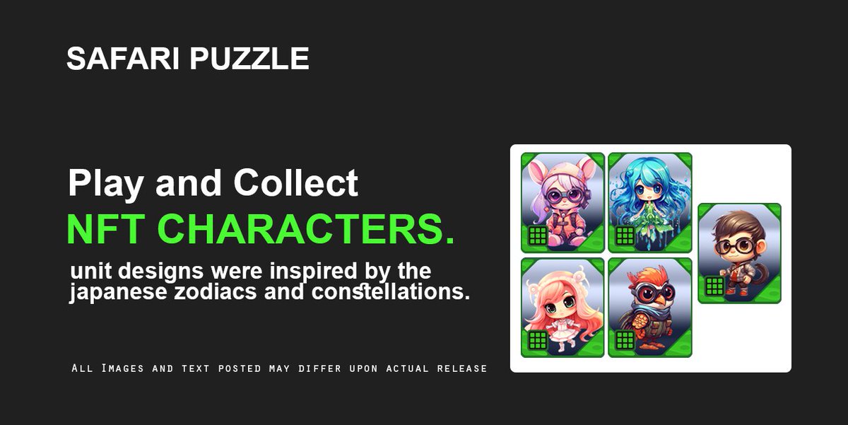 safaripuzzle_en's tweet photo. Don't forget to follow our socials, to get exclusive updates for the SAFARI PUZZLE!

#safaripuzzle #p2e #nft #crypto #playtoearn #puzzlegame https://t.co/XCNAcUmc4m
