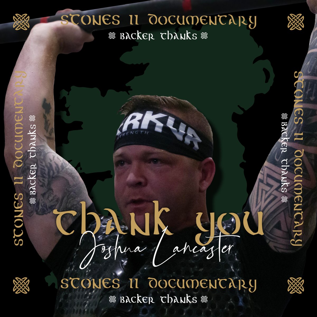 maximum_iron's tweet photo. Thank you Joshua. He is the latest backer for our Irish stonelifting documentary, which starts filming this month.
Get your name in the credits, and some other awesome stuff at https://t.co/dzhZtfGWqy
STONES II Cinema Premiere Autumn 2025
 #stonelifting https://t.co/pehquLfw9N