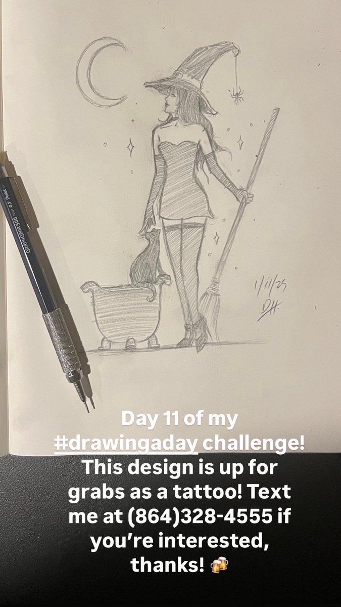 davidhodgesart's tweet photo. Day 11 of my #drawingaday challenge!
This design is up for grabs as a tattoo! Text me at (864)328-4555 if you’re interested, thanks! 🍻
#atlanta #atlantaga#georgiatattooartist  #northgeorgia #dawsonvilletattoo 
#atlantatattooartist #adrawingaday #drawingoftheday #dawsonville https://t.co/qn5dZypmfo