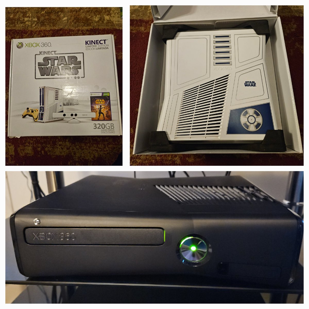 I'm formally retiring my Collector Edition Star Wars Xbox 360 console and replacing it with a brand new black Xbox 360 named "Dark Knight." Twitch.tv/glock316 #Xbox360 #StarWars #CollectorEdition