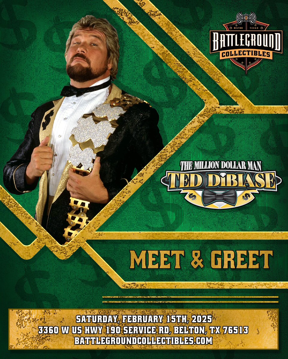 BattlegroundTex's tweet image. February 15th @ Battleground Collectibles in Belton Texas! Tickets on sale NOW! Battlegroundcollectibles.com