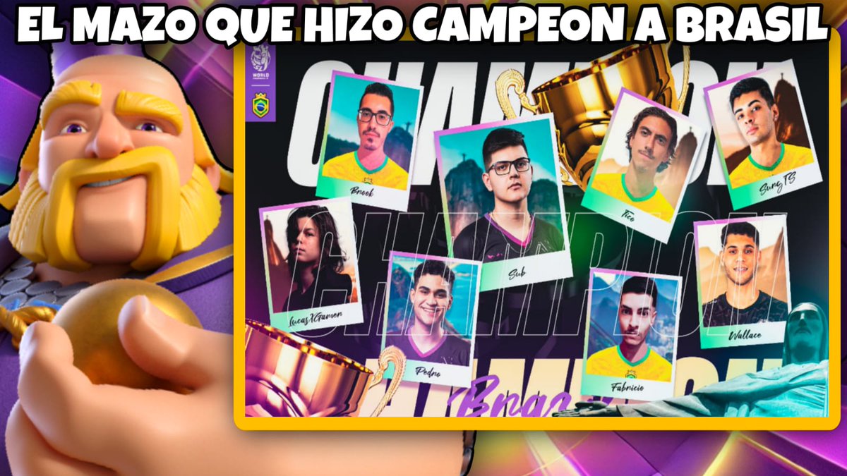 Nuevo video: 🏆 ¡JUGANDO el MAZO que le DIO el CAMPEONATO a BRASIL en el MUNDIAL de CLASH ROYALE! 👑

Link📲 youtu.be/Cip5qoPYPxM