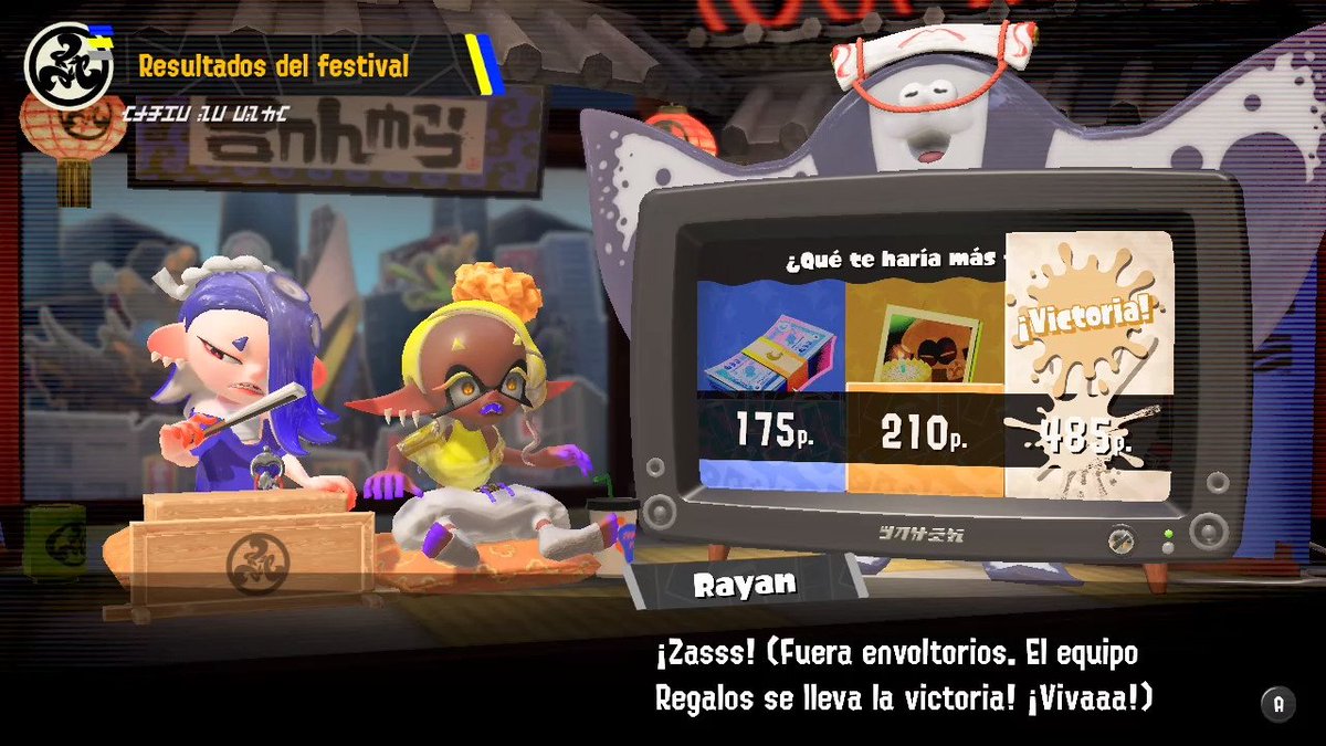 Rayan_BGT's tweet photo. ¡¡Resultados del Frostyfest!!
Gano equipo regalos, felicitaciones a sus miembros por la victoria. 

(¿La teoría de la tinta blanca sera cierta?)
#Splatoon3 #FrostyFest https://t.co/3rDciXGLRe