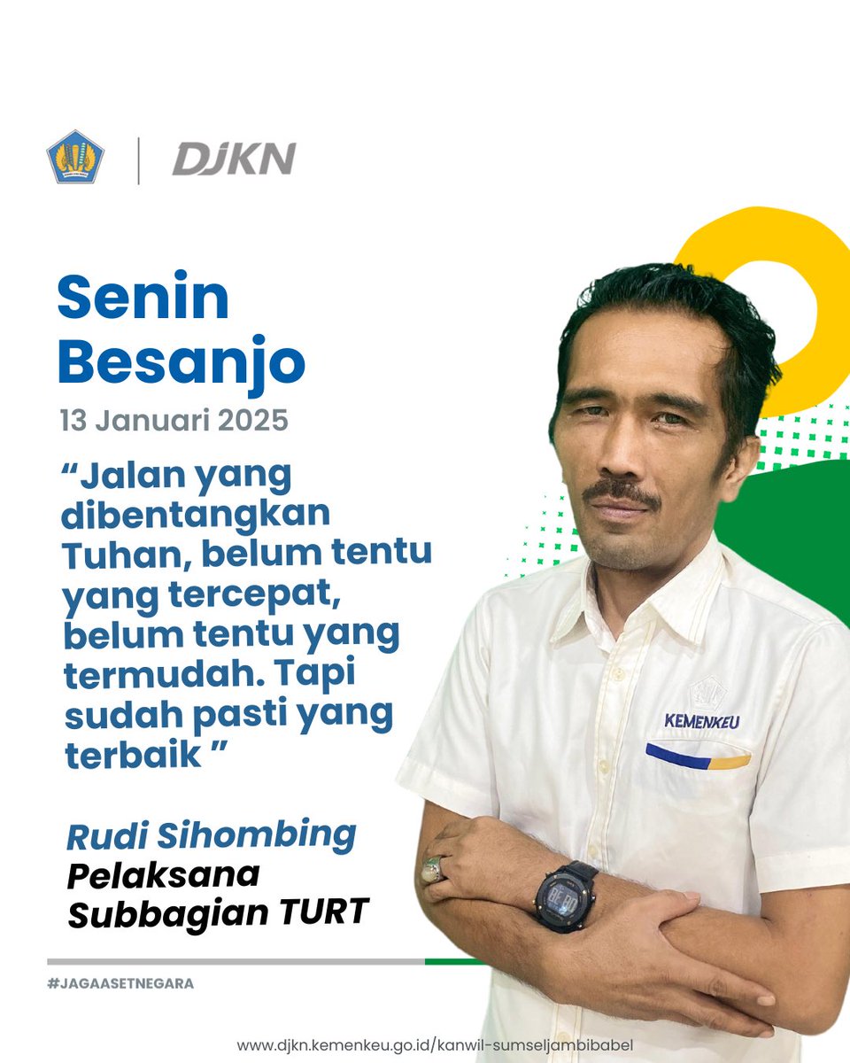 kanwildjknsjb's tweet photo. Senin (13/01), Kanwil DJKN Sumatera Selatan, Jambi, dan Bangka Belitung menyelenggarakan Senin Besanjo secara tatap muka di Aula Musi.

Semoga #SobatCindo selalu bahagia dan semangatt menjalani pekan ini yaaa✨✨

#KanwilDJKNSJB
#CINDO
#DJKNSJBBangunZIWBBM https://t.co/HQnZV9wez9