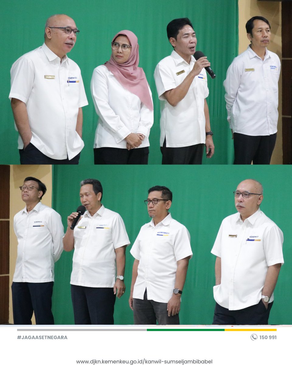 kanwildjknsjb's tweet photo. Kegiatan ini merupakan agenda rutin yang diinisiasi untuk memberikan motivasi kerja bagi seluruh pegawai Kanwil DJKN Sumatera Selatan, Jambi, dan Bangka Belitung selama satu pekan kedepan. https://t.co/Xd4TINECwH