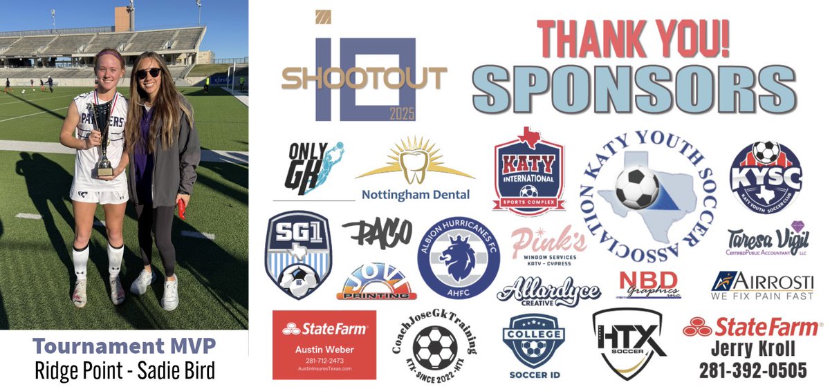 🎉 CONGRATULATIONS 📣

2025 i10 Shootout Tournament MVP Sadie Bird from <a href="/RPHSGirlsSoccer/">RPHS_Girls Soccer</a>