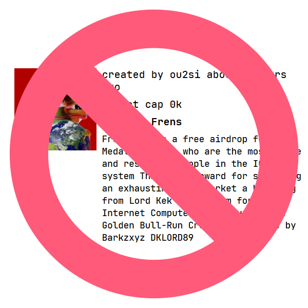 There is not an official FRENS token and never will be.

I won't create tokens, I won't pump tokens or projects and I am not interested in anything related to it.