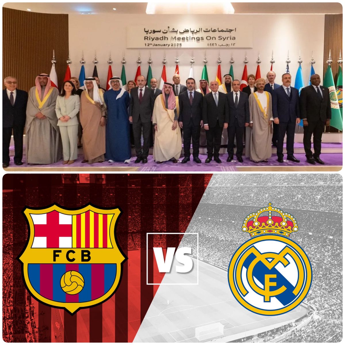 S_H_188's tweet photo. 🔸 في الصباح محط أنظار السياسييّن
🔸 في المساء محط أنظار الرياضيّيـن

هذا لا يحدث الا في #السعودية_العظمى يا رفاق📍🇸🇦

#اجتماع_الرياض_لدعم_سوريا 
 #ريال_مدريد_برشلونه https://t.co/Qupw4JZH3r