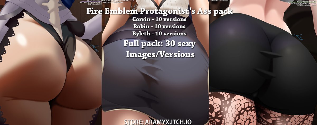 AramyxDraws's tweet photo. Byleth, Corrin, Robin?
Who among the Fire Emblem Protagonists has the best ass?

Find all 30 versions of these 3 in 4K at https://t.co/Jhctl8ZZB7 https://t.co/yjzsIuWdVE